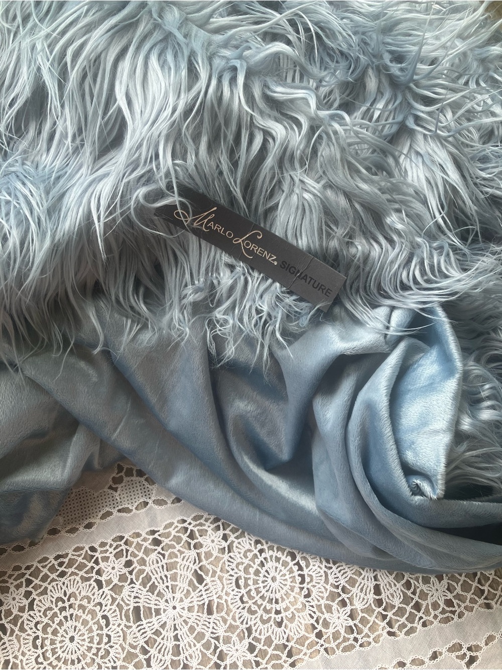 Marlo Lorenz Signature Faux Fur Throw Blanket